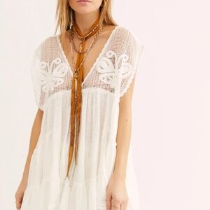 Free People Cream Lace Detail